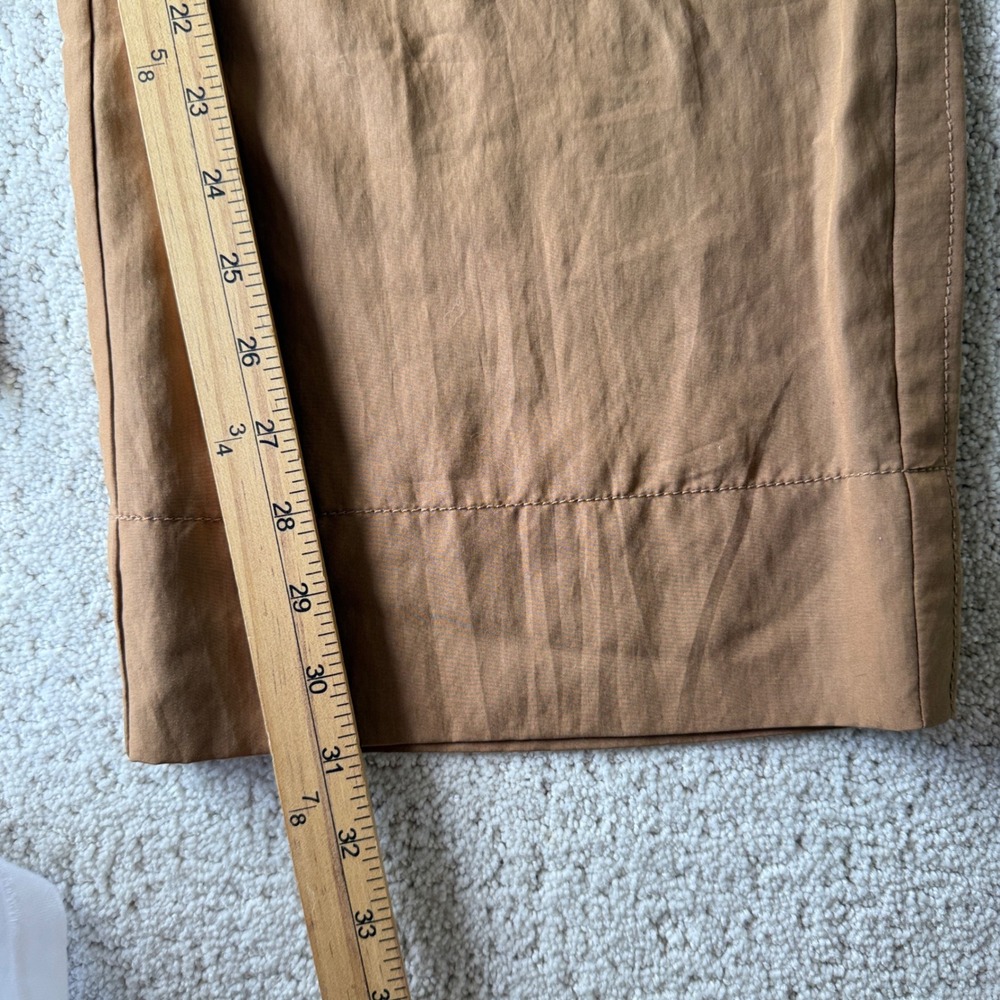 Vince Fluid Cargo Trouser Women 4 Nile Brown Wide Leg Mid Rise V967422108 - Picture 12 of 16